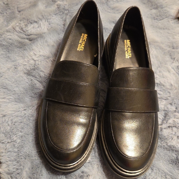 Michael Kors Shoes - Michael Kors Dark Leather Loafers